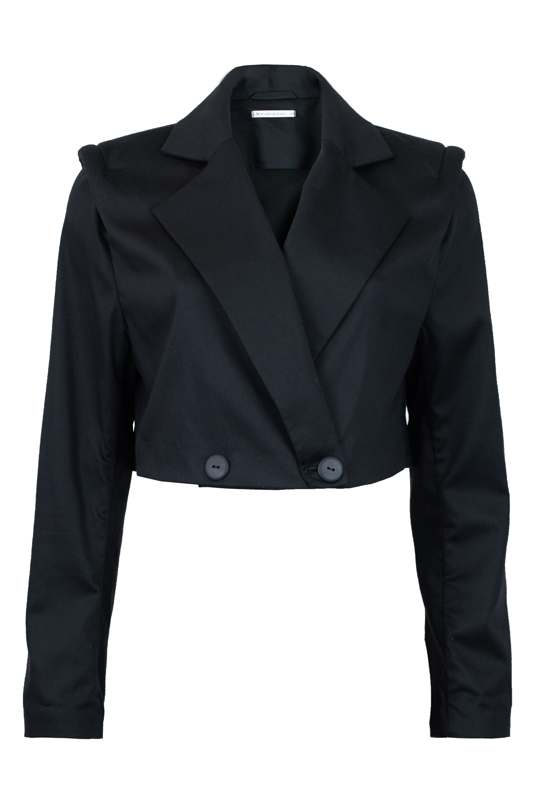Cropped blazer black